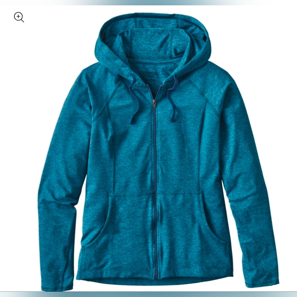 Patagonia Women's Teal Hooded Lightweight Jacket